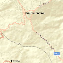 Cupramontana Street Map