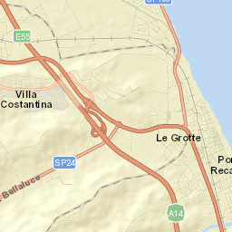 Porto Recanati Street Map