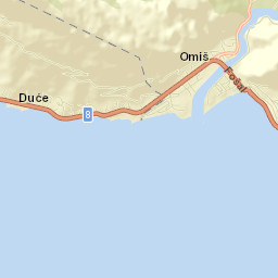 Duće Street Map