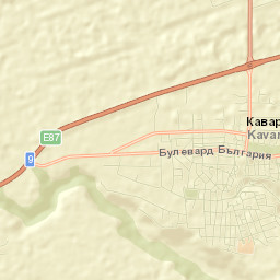 Kavarna Street Map