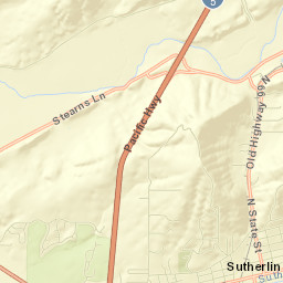 Sutherlin Street Map