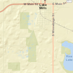 Lake Mills Street Map