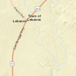 Lebanon Street Map