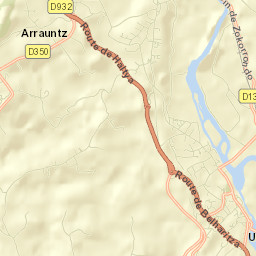Ustaritz Street Map