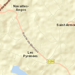 Navailles-Angos Street Map