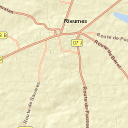 Rieumes Street Map