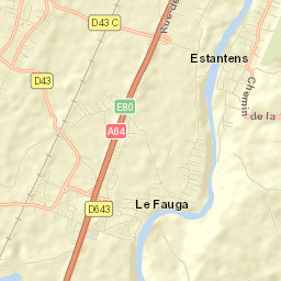 Le Fauga Street Map