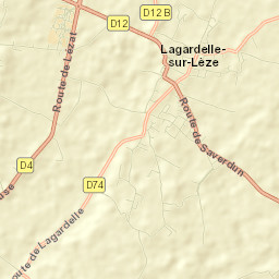 Lagardelle-sur-Lèze Street Map