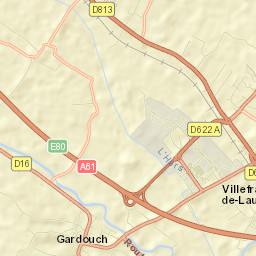 Gardouch Street Map