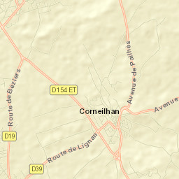 Thézan-lès-Béziers Street Map