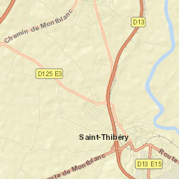 Saint-Thibéry Street Map