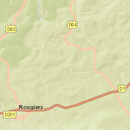 Rougiers Street Map