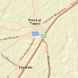 Pieve al Toppo Street Map
