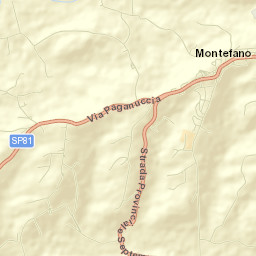 Montefano Street Map