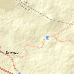 Zagvozd Street Map