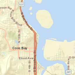 Coos Bay Street Map