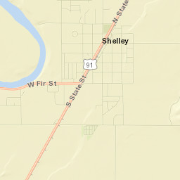 210-220 East Maple Street, Shelley, ID  Street Map