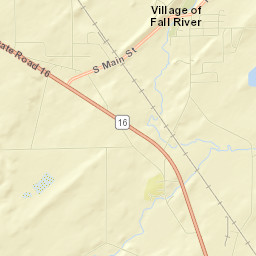 Fall River Street Map