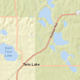 Twin Lake Street Map