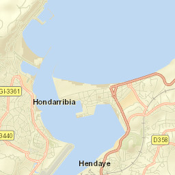 Hendaye Street Map