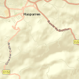 Hasparren Street Map