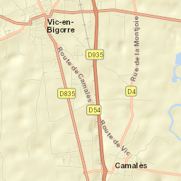 Vic-en-Bigorre Street Map