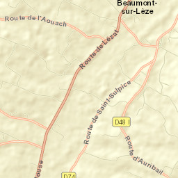 Beaumont-sur-Lèze Street Map