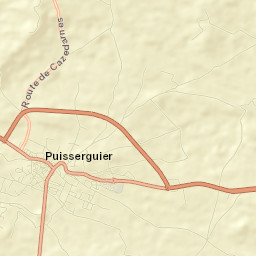 Puisserguier Street Map