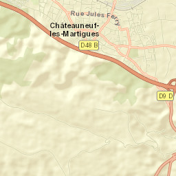 Châteauneuf-les-Martigues Street Map