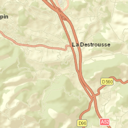 La Destrousse Street Map