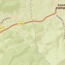 Saint-Zacharie Street Map