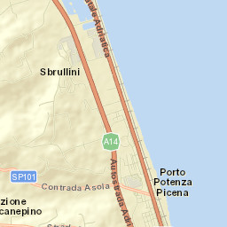 Porto Potenza Picena Street Map