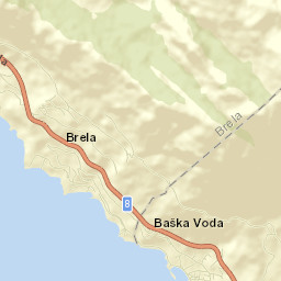 Brela Street Map