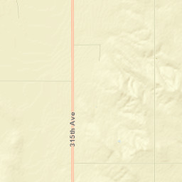 Tripp County Street Map