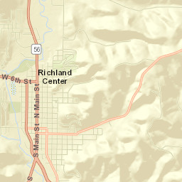 Richland Center Street Map