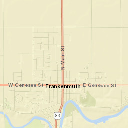 Frankenmuth Street Map
