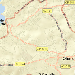 Oleiros Street Map