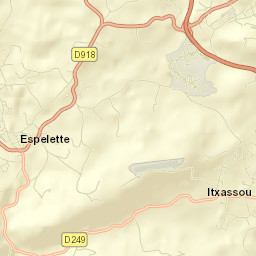 Espelette Street Map