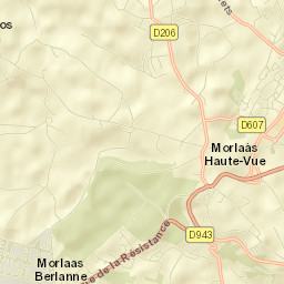 Morlaas Street Map