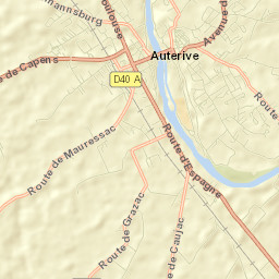 Auterive Street Map