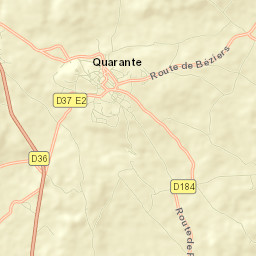 Quarante Street Map