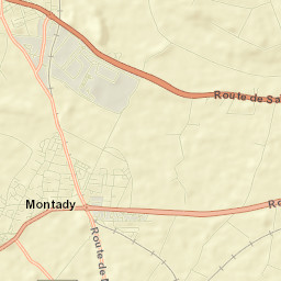Montady Street Map