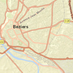 Béziers Street Map