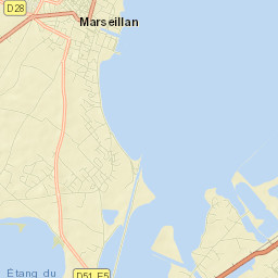 Marseillan Street Map