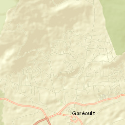 Garéoult Street Map