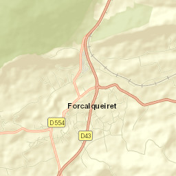 Forcalqueiret Street Map