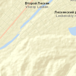 Leskenskiy rayon Street Map