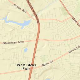 West Glens Falls Street Map