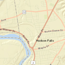 Hudson Falls Street Map