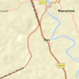 Navarrenx Street Map